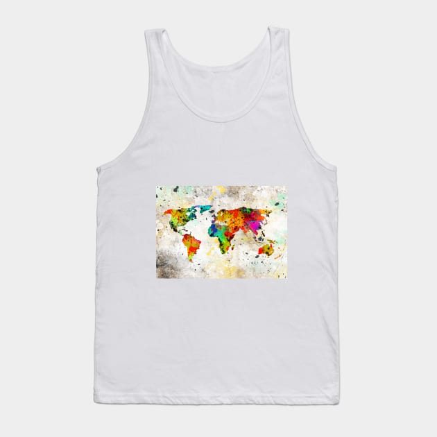 World map Tank Top by RosaliArt